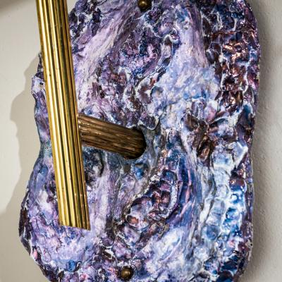 Ercole Barovier Wall Bowl Sconce by Barovier San Polo Venice Italy Mid 20th Century