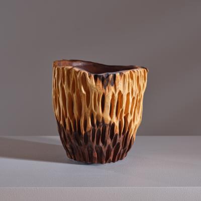 Eric Allen Carved Walnut Vessel