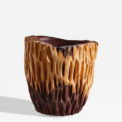 Eric Allen Carved Walnut Vessel