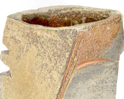 Eric Astoul Eric Astoul French Ceramic Wood Fired Vase La Bore France