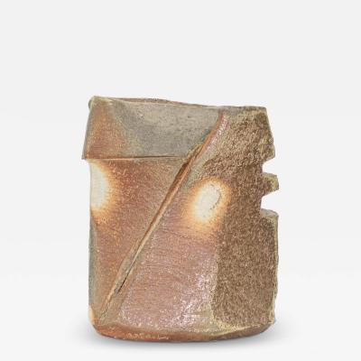 Eric Astoul Eric Astoul French Ceramic Wood Fired Vase La Bore France