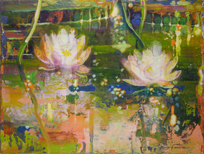 Eric Roux Fontaine Water Lilies study 2020