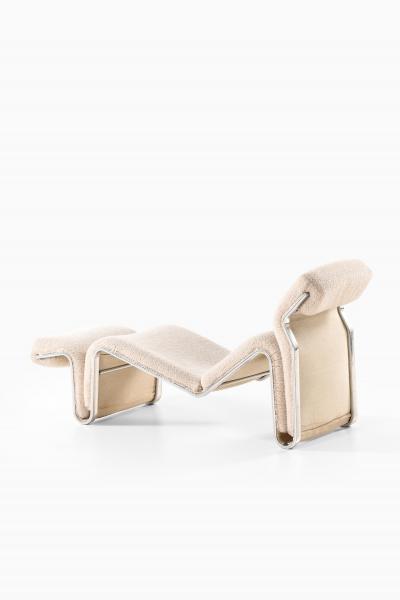 Eric Sigfrid Persson Lounge Chair Lysmasken in Aluminum and Canvas by Eric Sigfrid Persson 1970s