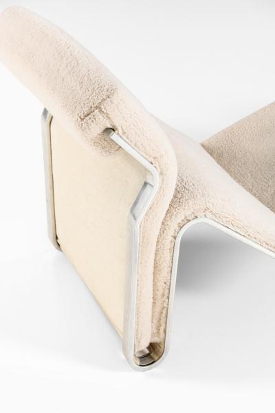Eric Sigfrid Persson Lounge Chair Lysmasken in Aluminum and Canvas by Eric Sigfrid Persson 1970s