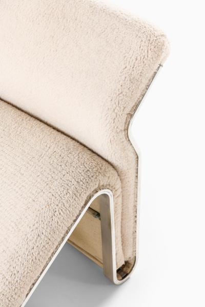 Eric Sigfrid Persson Lounge Chair Lysmasken in Aluminum and Canvas by Eric Sigfrid Persson 1970s