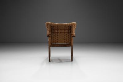 Erich Dieckmann Braided Rope Armchair in the style of Erich Diekmann The Netherlands 1940s