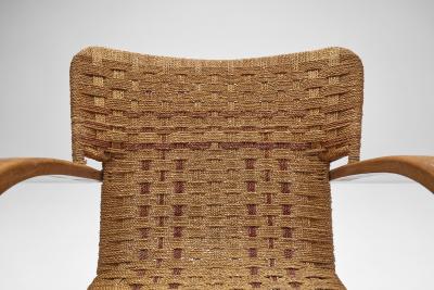 Erich Dieckmann Braided Rope Armchair in the style of Erich Diekmann The Netherlands 1940s