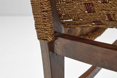 Erich Dieckmann Braided Rope Armchair in the style of Erich Diekmann The Netherlands 1940s