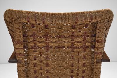 Erich Dieckmann Braided Rope Armchair in the style of Erich Diekmann The Netherlands 1940s