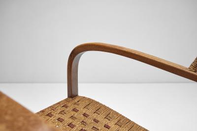 Erich Dieckmann Braided Rope Armchair in the style of Erich Diekmann The Netherlands 1940s