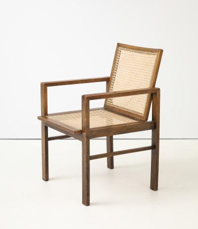 Erich Dieckmann Eric Dieckmann Armchair Cane Seat Back 1930 s stamped