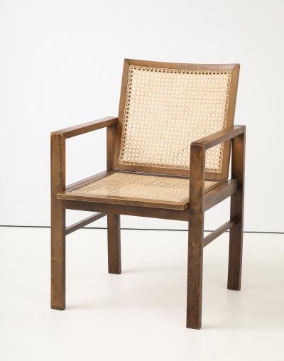 Erich Dieckmann Eric Dieckmann Armchair Cane Seat Back 1930 s stamped