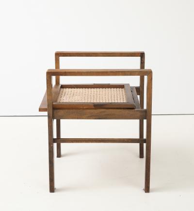 Erich Dieckmann Eric Dieckmann Armchair Cane Seat Back 1930 s stamped