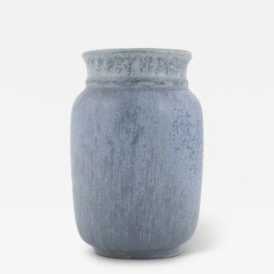 Erich Triller Large Vase in Dappled Light Blue by Erich and Ingrid Triller for Tobo