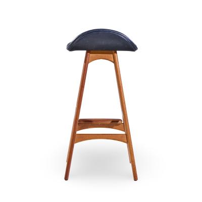 Erik Buch Erik Buch Mid Century Danish Teak Bar Stools Pair