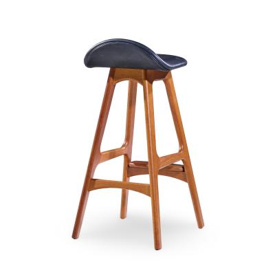 Erik Buch Erik Buch Mid Century Danish Teak Bar Stools Pair