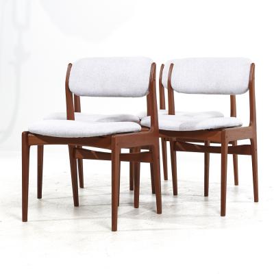 Erik Buch Erik Buch Mid Century Danish Teak Dining Chairs Set of 4
