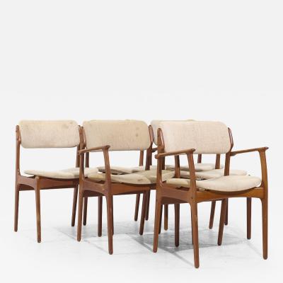 Erik Buch Erik Buch Mid Century Danish Teak Dining Chairs Set of 6