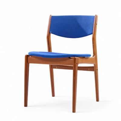 Erik Buch Erik Buch Mid Century Danish Teak Side Dining Chairs Set of 4