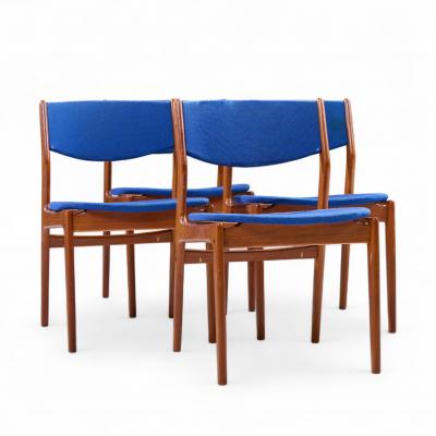 Erik Buch Erik Buch Mid Century Danish Teak Side Dining Chairs Set of 4