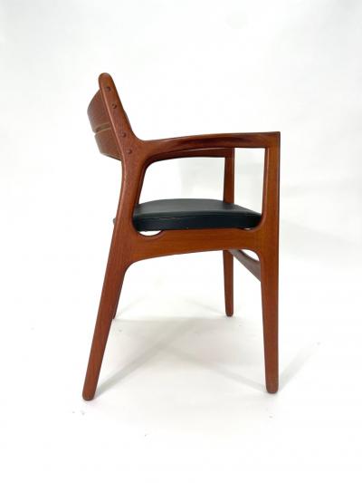 Erik Buch Erik Buch Teak Desk Chair with Arms for Christiansen M belfabrik