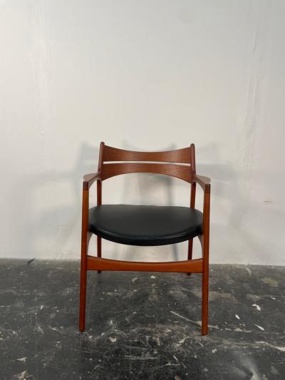 Erik Buch Erik Buch Teak Desk Chair with Arms for Christiansen M belfabrik