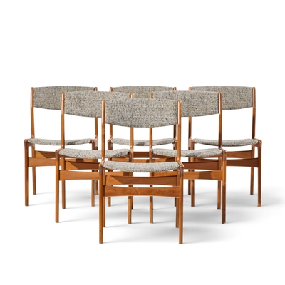 Erik Buch Erik Buch for Anderstrup M belfabrik Danish Teak Dining Chairs Set of 6