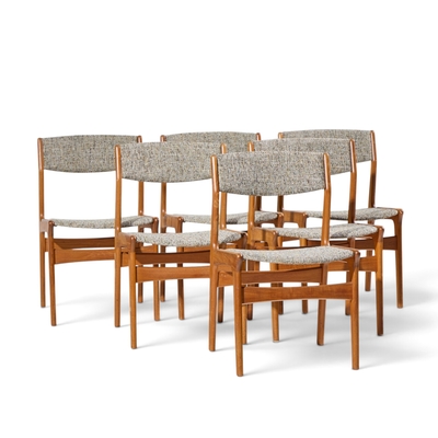 Erik Buch Erik Buch for Anderstrup M belfabrik Danish Teak Dining Chairs Set of 6