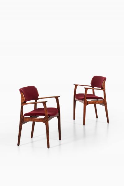 Erik Buck Armchairs Model OD 50 Produced by Oddense Maskinsnedkeri A S
