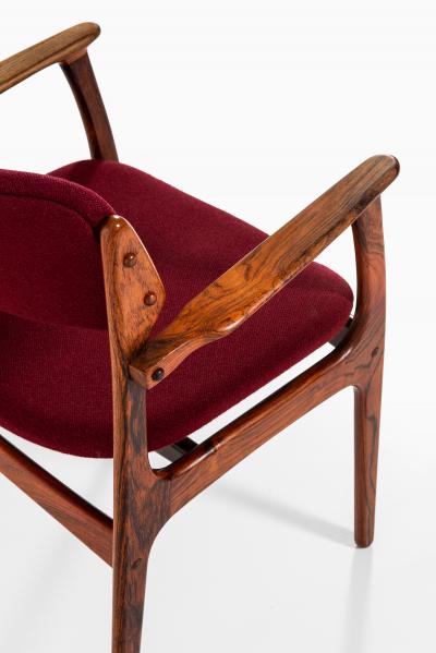 Erik Buck Armchairs Model OD 50 Produced by Oddense Maskinsnedkeri A S