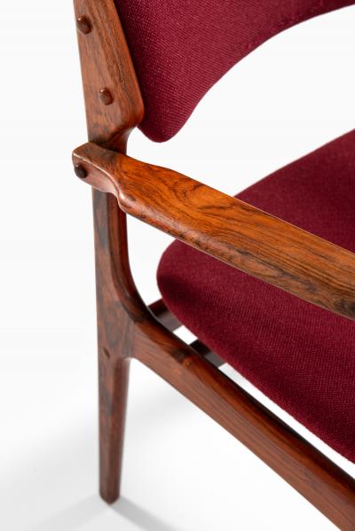 Erik Buck Armchairs Model OD 50 Produced by Oddense Maskinsnedkeri A S
