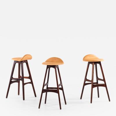 Erik Buck Bar Stools Model OD 61 Produced by Oddense M belfabrik