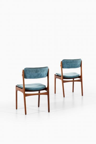 Erik Buck Dining Chairs Model OD 49 Produced by Oddense Maskinsnedkeri A S