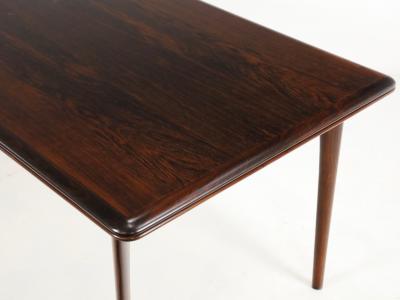 Erik Buck Exceptional Scandinavian Modern Rosewood Draw Leaf Table by Erik Buck
