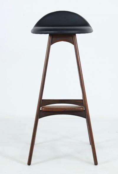 Erik Buck Scandinavian Modern Rosewood Barstool by Erik Buck