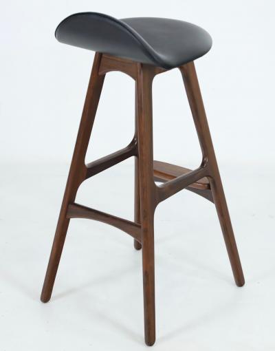 Erik Buck Scandinavian Modern Rosewood Barstool by Erik Buck