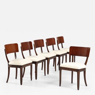 Erik Chambert A Set of Six Swedish Side Chairs Circa 1940s