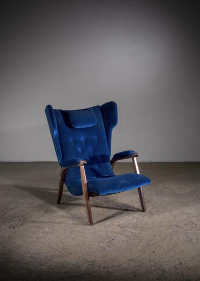 Erik Eks wingback lounge chair