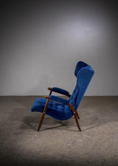 Erik Eks wingback lounge chair
