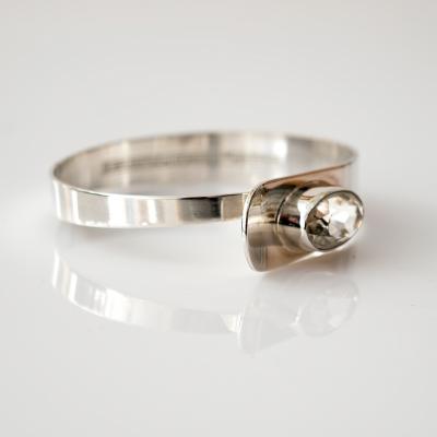 Erik Granit Scandinavian Modern Sterling Silver Bracelet by Erik Granit Helsinki 1971