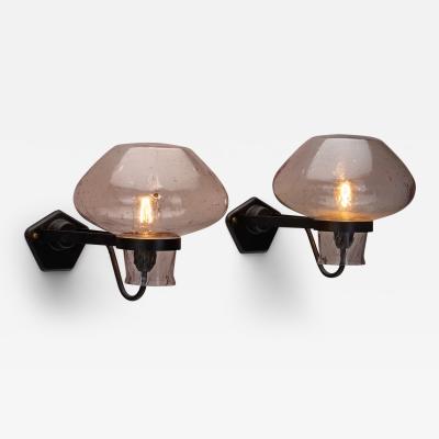 Erik Gunnar Asplund GA9 Wall Lights by Erik Gunnar Asplund for ASEA Sweden 1940s