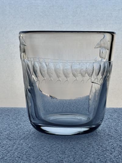 Erik H glund Glass Vase by Erik H glund for Boda