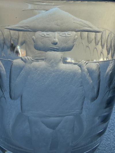 Erik H glund Glass Vase by Erik H glund for Boda