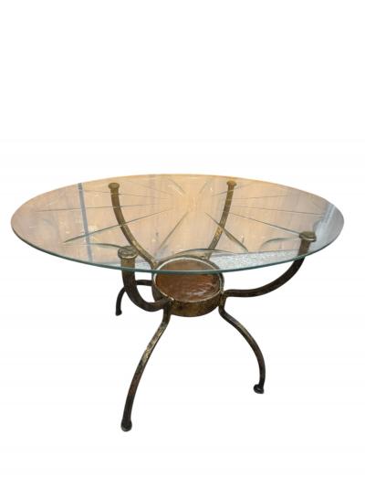 Erik H glund MID CENTURY IRON LOW SIDE TABLES GLASS ETCHED TOPS STYLE OF ERIK HOGLUND