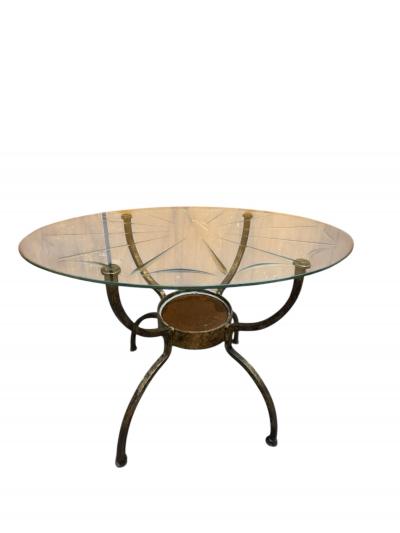 Erik H glund MID CENTURY IRON LOW SIDE TABLES GLASS ETCHED TOPS STYLE OF ERIK HOGLUND