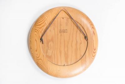 Erik H glund Round Swedish Mirror in Pine by Erik H glund
