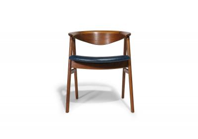 Erik Kirkegaard Pair of Restored Danish Teak Armchairs by Erik Kirkegaard