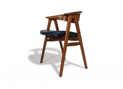 Erik Kirkegaard Pair of Restored Danish Teak Armchairs by Erik Kirkegaard