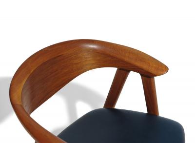 Erik Kirkegaard Pair of Restored Danish Teak Armchairs by Erik Kirkegaard