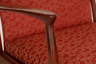 Erik Kollig Andersen Andersen Pedersen for Horsnaes Danish Sculpted Teak Arm Chair